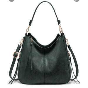 Realer Handbags for Women Hobo Bag Medium, Green